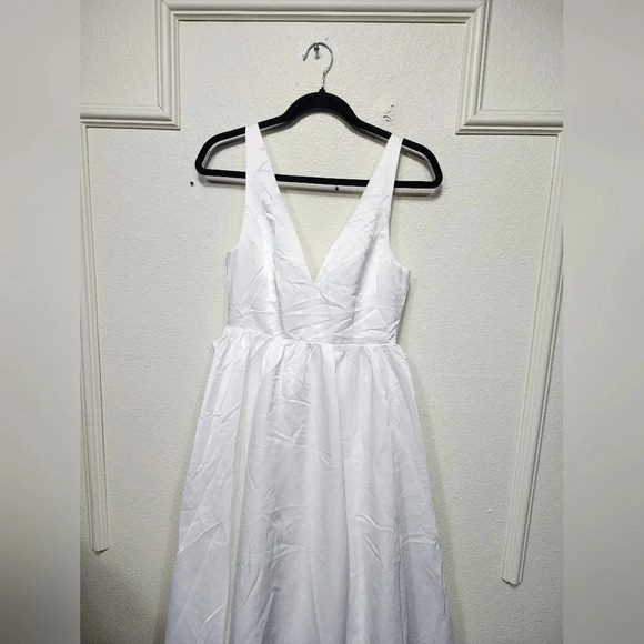 Lulus Blissfully Beloved Ivory Backless A-Line Bow Maxi Dress Wedding Bride - Picture 7 of 12